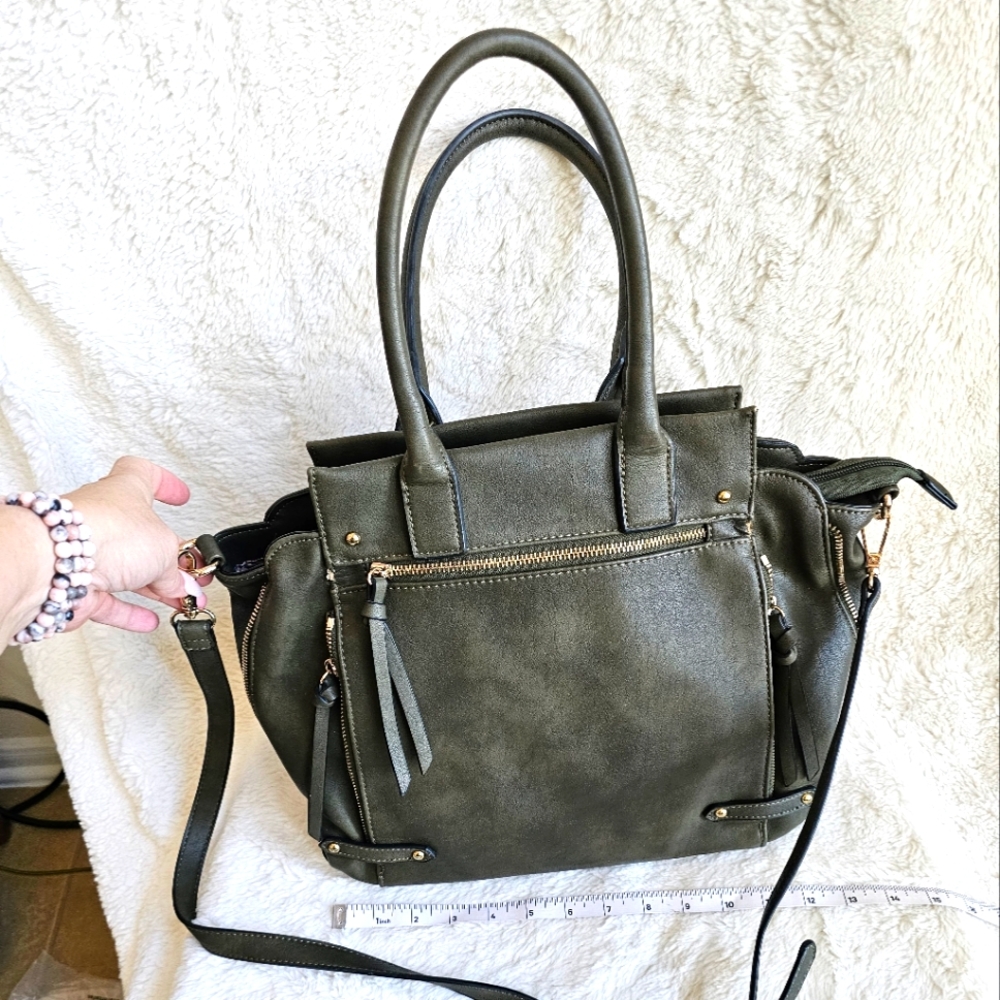 Olive Green Vegan Hobo Bag